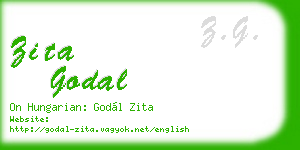 zita godal business card